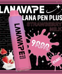 LANA Pen Plus 9000口發光一次性拋棄式電子煙草莓牛奶口味開箱,小七電子煙現貨供應,還原濃郁絲滑奶香與鮮酸果蜜搭配Mesh網芯與650mAh充電,拒絕死甜大口數潮流口糧指南
