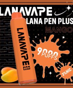 LANA Pen Plus 9000口發光一次性拋棄式電子煙芒果口味開箱,小七電子煙現貨供應,還原熟成愛文芒果蜜香搭配Mesh網芯與650mAh可充電式Type-C,拒絕化學味大口數潮流口糧指南